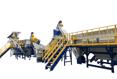 Производствена линия за рециклиране на твърда пластмаса